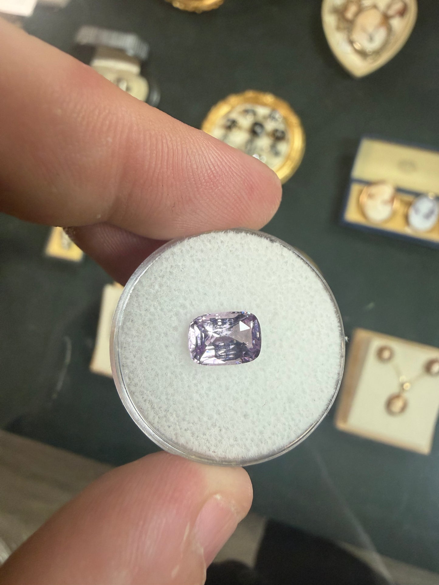 2.04 Ct Violet Pink Spinel with Cert.